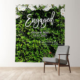 Lofaris Personalized Rustic Hedge Wedding Backdrop Decor